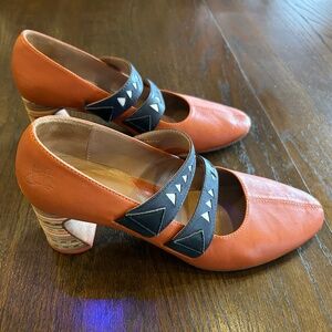 John Fluvog beautiful Orange shoes